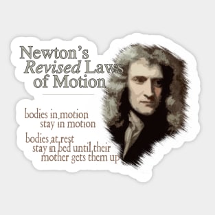 Newton's Laws Of Motion - Revised Edition Sticker